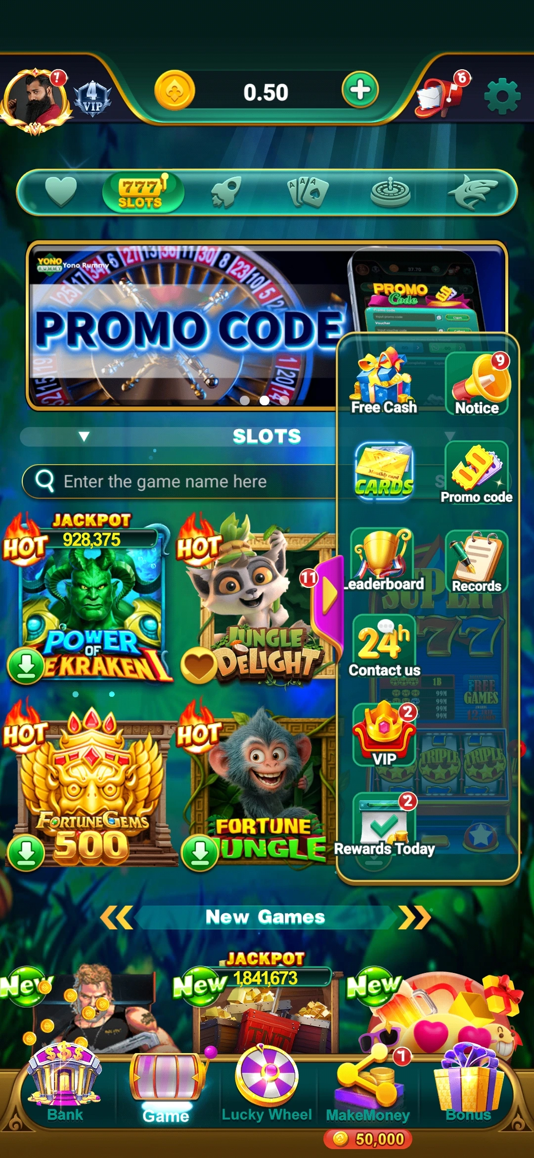 Slots Winner slot reels and symbols screenshot