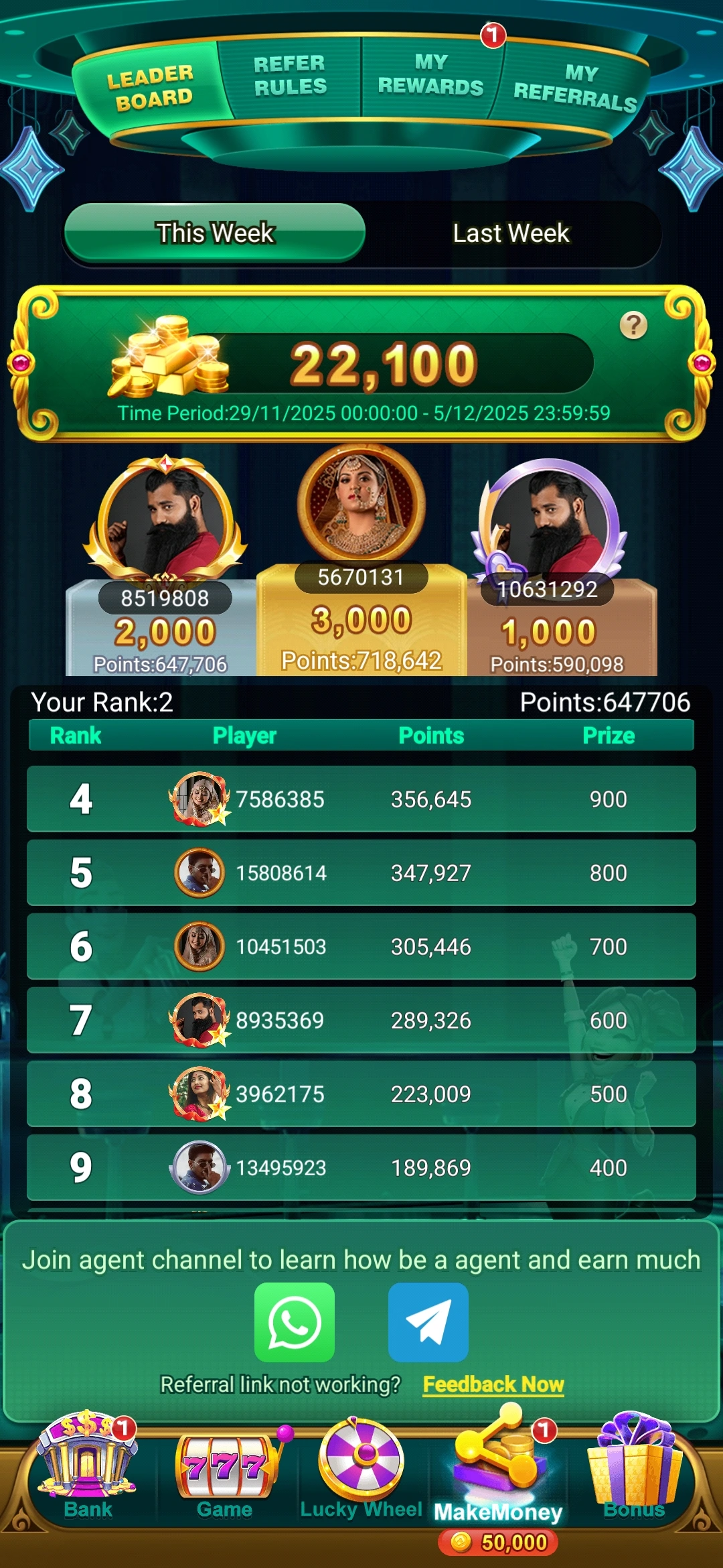 Slots Winner jackpot and bonus wheel screenshot